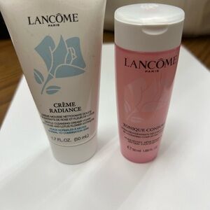Lancome White and Pink Cleanser and Exfoliant